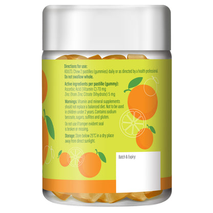 Life Botanics Vitamin C + Antioxidant Gummies 60s — right side panel / back label