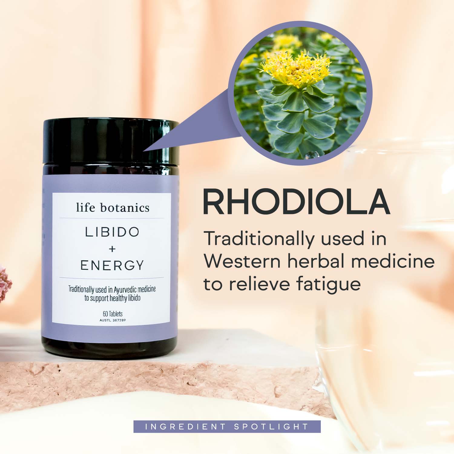 life botanics Libido + Energy Rhodiola 180